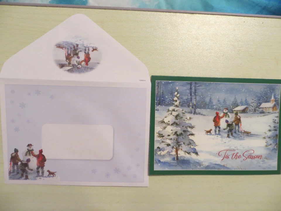 5 Christmas Cards With Matching Envelopes - Image 4 of 4