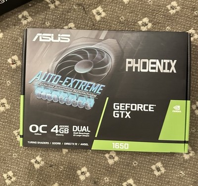 ASUS Phoenix NVIDIA GeForce GTX 1650 OC Edition Gaming Graphics Card  BRAND NEW 