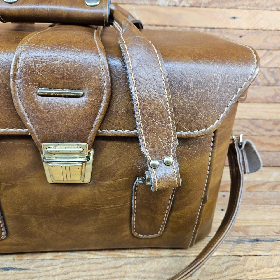 Bolso retro vintage para cámara fotográfica Coast Slr-1400 años 70 marrón fotografía hombro Foto 4 de 4