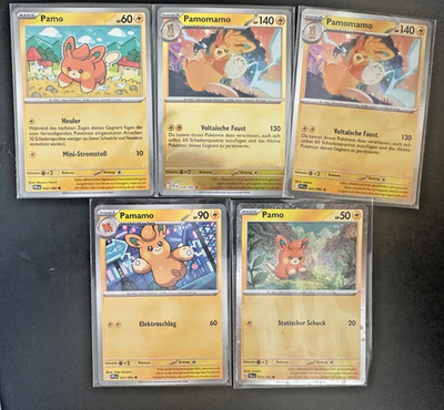 Pokemon Pamo Pamamo Pamomamo Lot Holo Reverse und Cosmic Holo