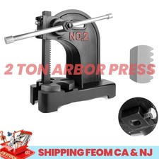 2 Ton Arbor Press,Heavy Duty Cast Iron Manual Press for Stamping Bending 60.2lbs