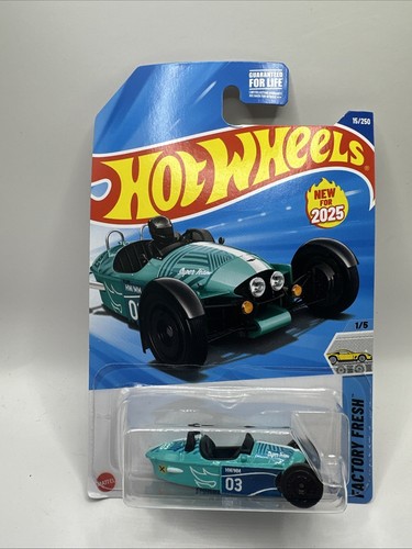 2025 Hot Wheels Morgan Super 3 Blue 15/250 FACTORY FRESH 1/5 - 第 1/2 張圖片