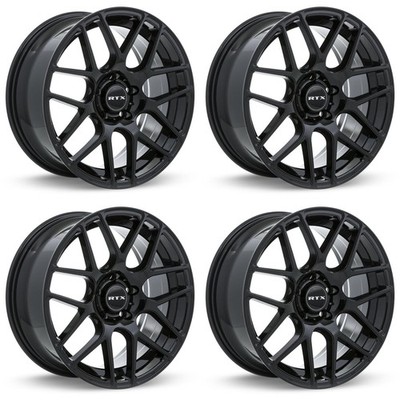 Set of 4 18in Black Alloy Wheel Rims for 2008+ Pontiac, RTX5D7D 18x8 5x120 ET38 