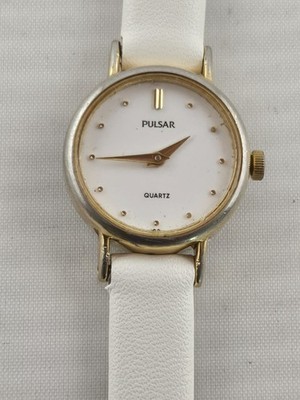 Ladies Pulsar By Seiko Petite Quartz Watch V232-0050 New Band & LoBattery Runs 