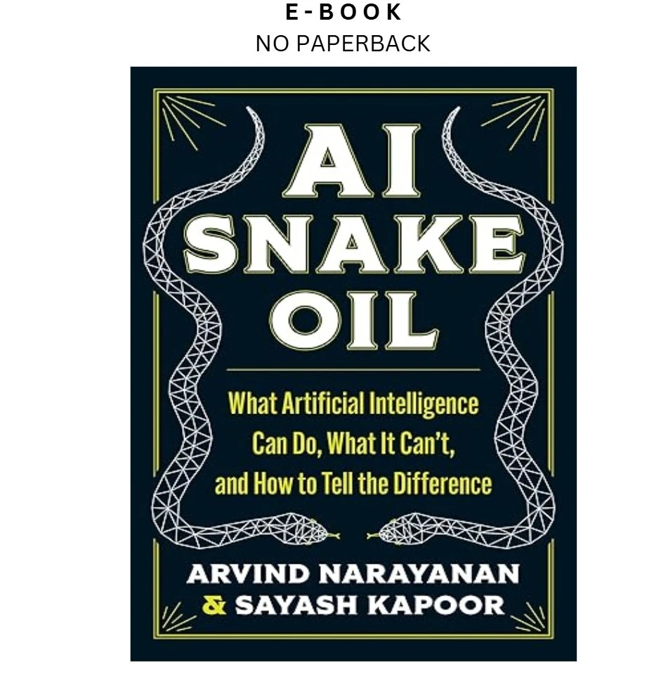 Buy AI Snake Oil ebook, instant digital download PDF from LD Global