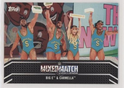 2018 Topps WWE Women's Division Mixed Match Big E & Carmella #MM-12 0c4