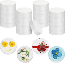 24 Pcs Foam Circles 3x3x1 Inch for DIY Crafts, Cake Decorations, Modeling