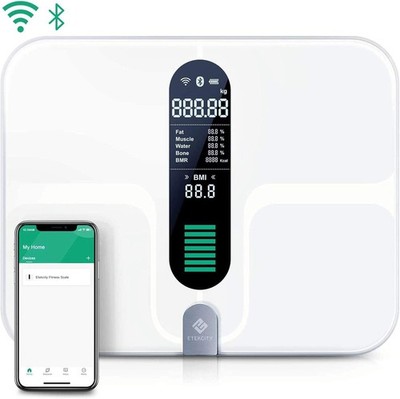 Etekcity WLAN Körperfettwaage mit App & Bluetooth, USB Ladekabel, 37,5 x 30 cm