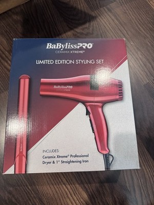 BabylissPRO Limited Edition Styling Set Red New In Box Never Used Open Box