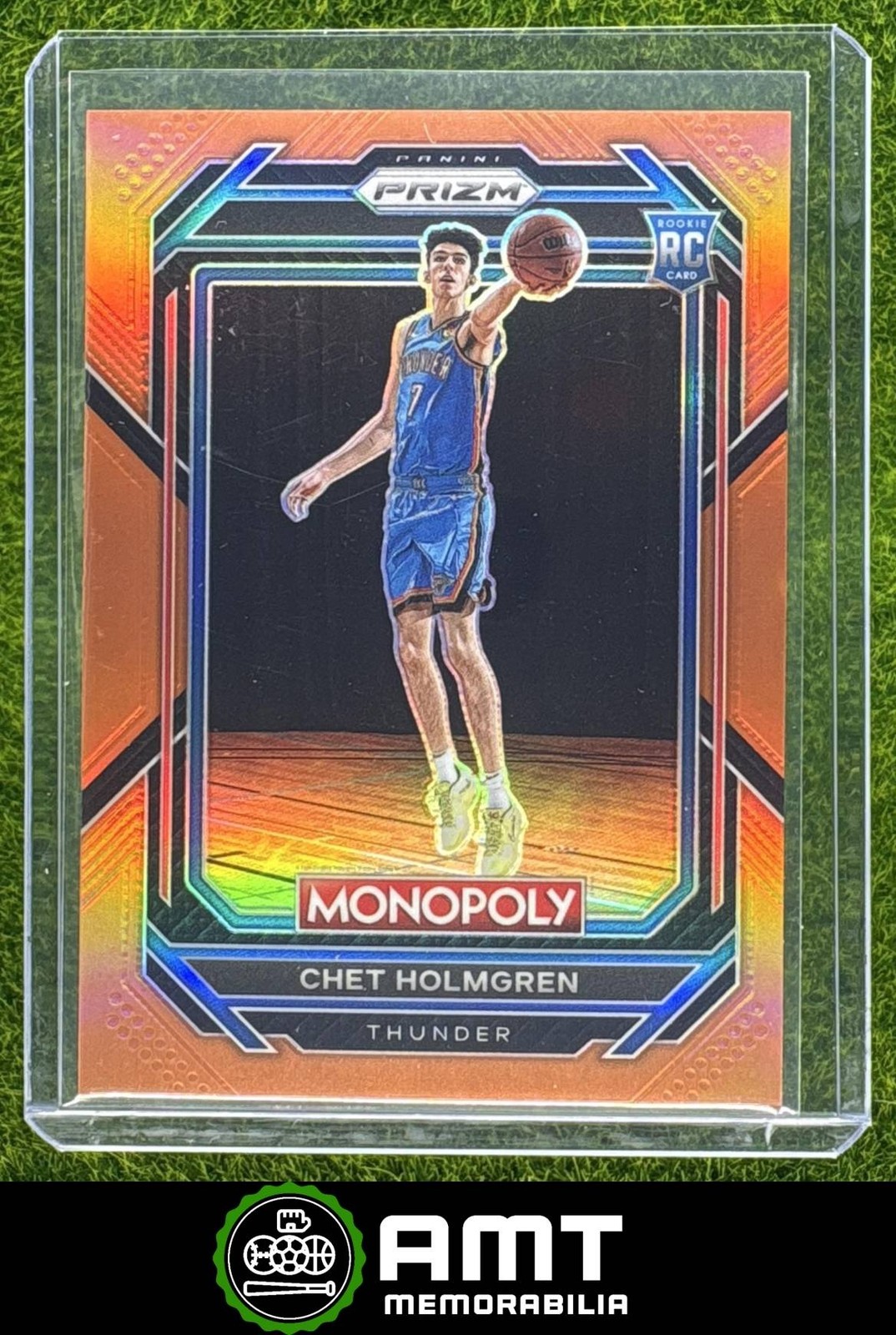 Chet Holmgren RC 2022-23 Panini Prizm Monopoly 121/124 Orange OKC Thunder #63