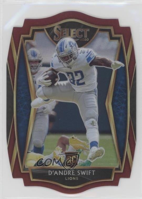 2020 Panini Select Premier Level Maroon Prizm Die-Cut D'Andre Swift #151 10nl