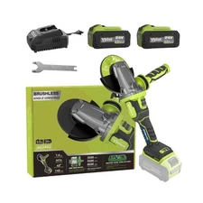 Cordless Angle Grinder 24V, Brushless Power Grinder Tool with 5Ah B... Fast Ship