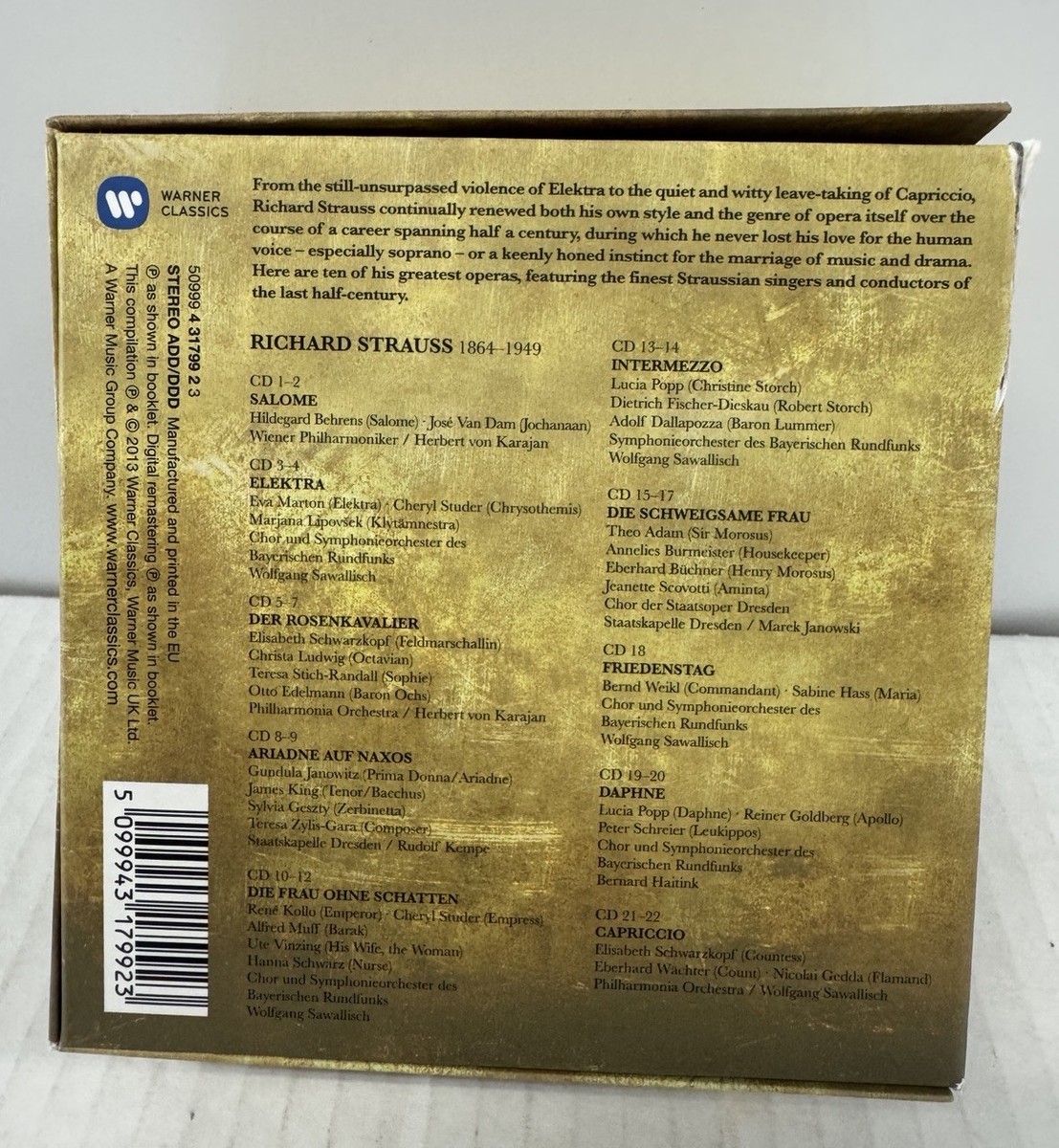 クラシック R.Strauss: The Great Operas Richard Strauss – The Great Operas 22 CD Box Set | Warner