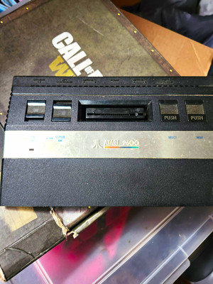 Atari 2600 Jr Home Console Black/Silver RF Video Game Console