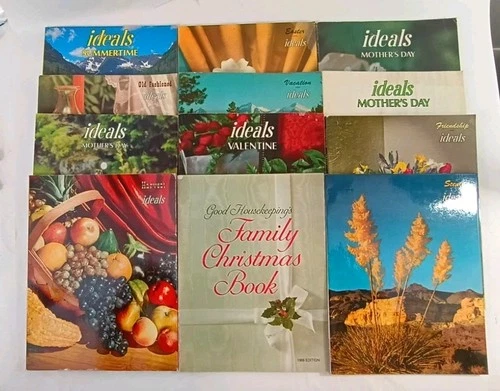 Ideals Magazine Lot Of 12 Vintage -Assorted Themes - SEE PICTURES