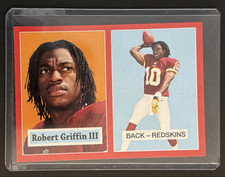Topps 2012 1957 Design Rookie Robert Griffin III #3 Redskins Football Card. rookie card picture