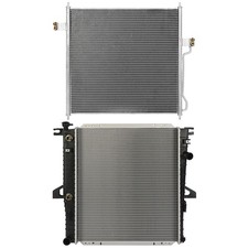For 2000-2011 Ford Ranger 4.0L 2-Door V6 Aluminum Radiator&Condenser Cooling Kit