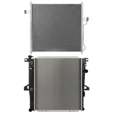 For 2000-2011 Ford Ranger 4.0L 2-Door V6 Aluminum Radiator&Condenser Cooling Kit