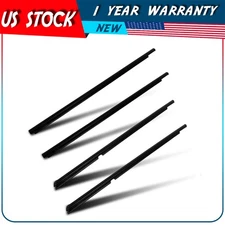 Fits 2008-2017 Mitsubishi Lancer 5727A005 4x Window Weatherstrip Door Seal Belt