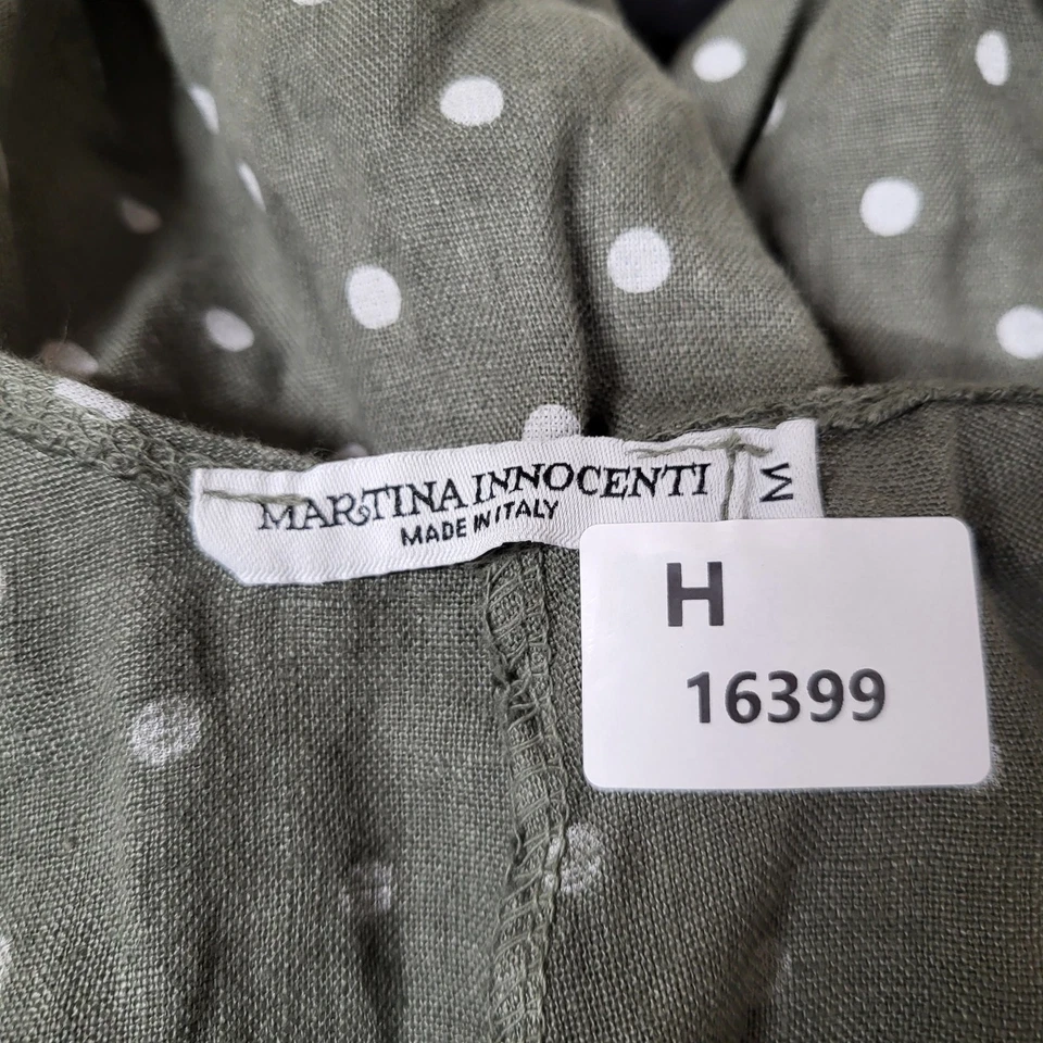 Mono de mujer Martina Innocenti S oliva lunares sin mangas pierna ancha Foto 2 de 4