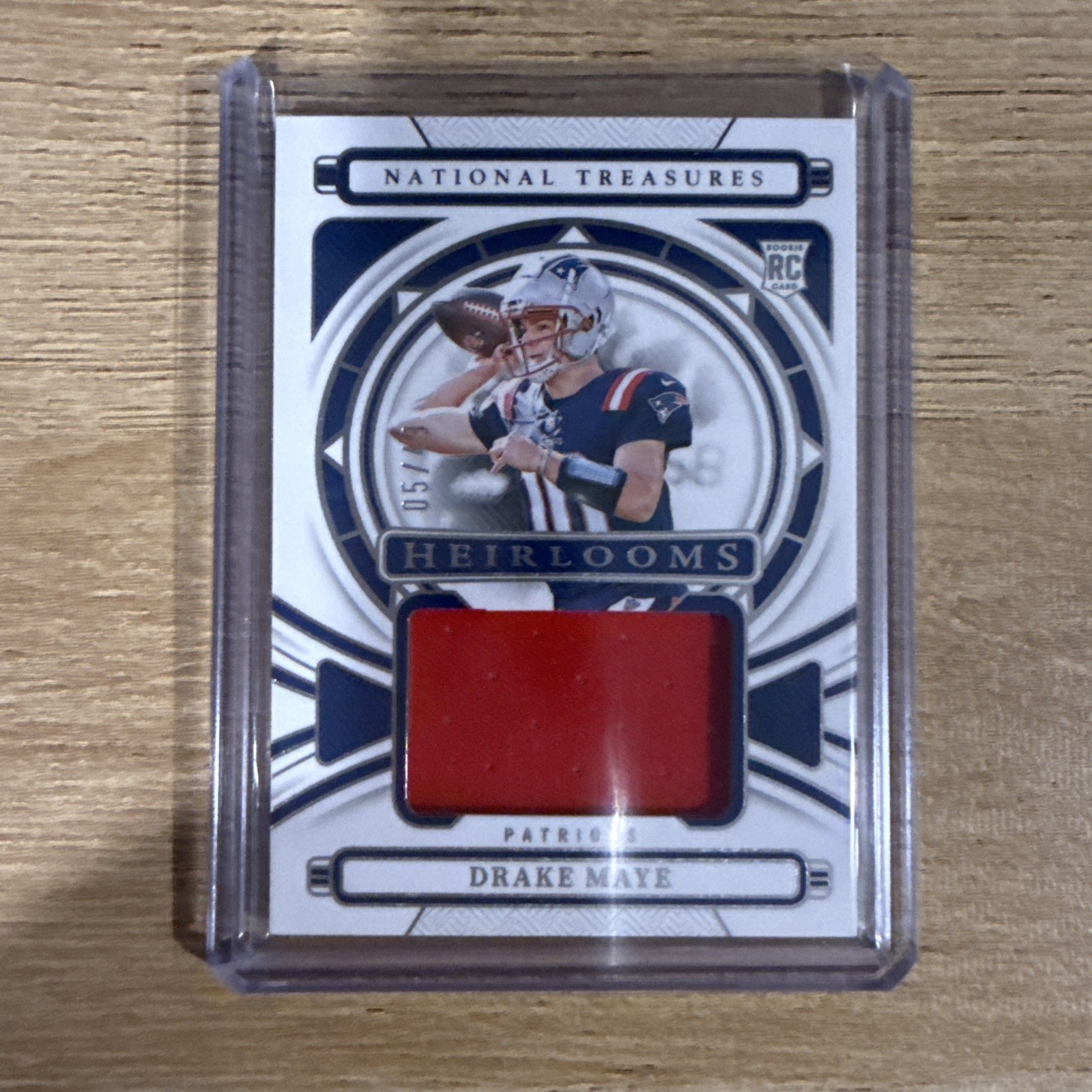 Drake Maye 2024 Panini National Treasures Heirlooms 05/49 Rookie RC