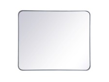 Elegant Lighting MR803036 Evermore 36" W x 30" H Contemporary - Silver