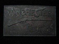 QK15141 VINTAGE 1970s  WINCHESTER REPEATING ARMS  GUN  FIREARM BELT BUCKLE