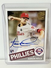 2016 Topps Archives Fan Favorites 1985 Design Aaron Nola #FFA-AN Rookie Auto RC