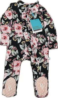 3-6 Posh Peanut Milana Ruffled Footie