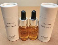 2X TAN-LUXE THE FACE Illuminating Self Tan Drops Light/Medium 10ml 0.33 oz