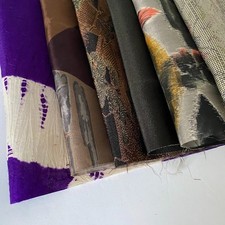 Bundle 232 Abyss Vintage Silk Fabric Scraps Japanese Kimono Fabric Bag