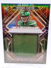 2021 Panini Obsidian - Volcanic Material Michael Carter  EE Orange /75 (MEM, RC)