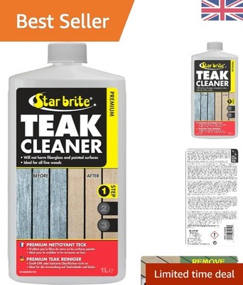 Mehrzweck Teak Reiniger - biologisch abbaubares Spray für sichere Holzpflege - 1L