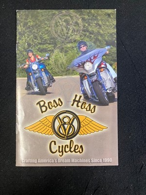 VINTAGE ORIGINAL BOSS HOSS CYCLES MOTORCYCLE SALES BROCHURE CATALOG