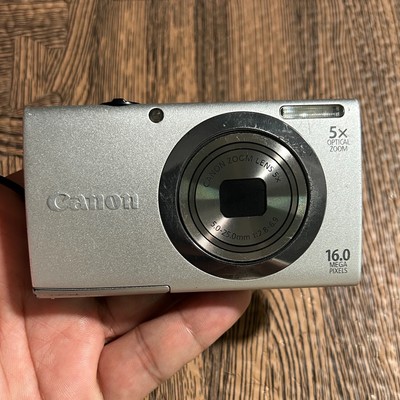 Canon PowerShot A2300 HD Digital Camera 16.0 MP 1080i HD Video Recording Silver