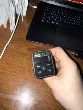 onn. Bluetooth FM Car Charger with LCD Screen, Type C, Wirelessly Stream