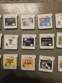 Nintendo 3DS XL Black with Charger, 21 Games Bundle, 4gb SD card and case