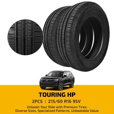 Set Of 2 Touring Performance Tires 21560r16 95v 7.9mm 560aa Bsw For Sedans