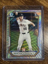 2026 Bowman 1st Nick Monistere Baseball Chrome Wave Refractor /350 Astros