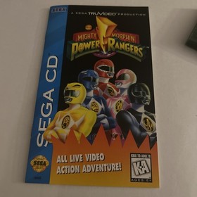 Mighty Morphin Power Rangers Sega CD CIB Complete w Reg Card/ Foam- Mint Disc!!