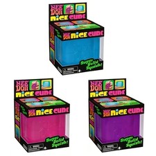 NEW Nee Doh Nice Cube - Super Solid Squish Blue - Stress fidget relief toy