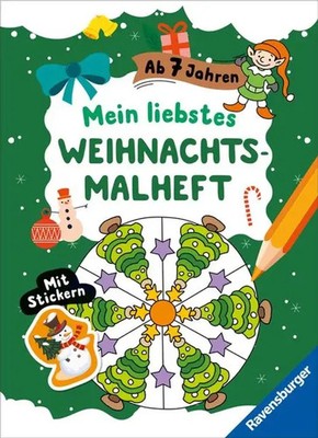 Roger De Klerk | Mein liebstes Weihnachtsmalheft mit Stick*rn ab 7 | Taschenbuch