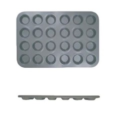 Thunder Group SLKMP124 24 Cup Non-Stick Carbon Steel Muffin Pan
