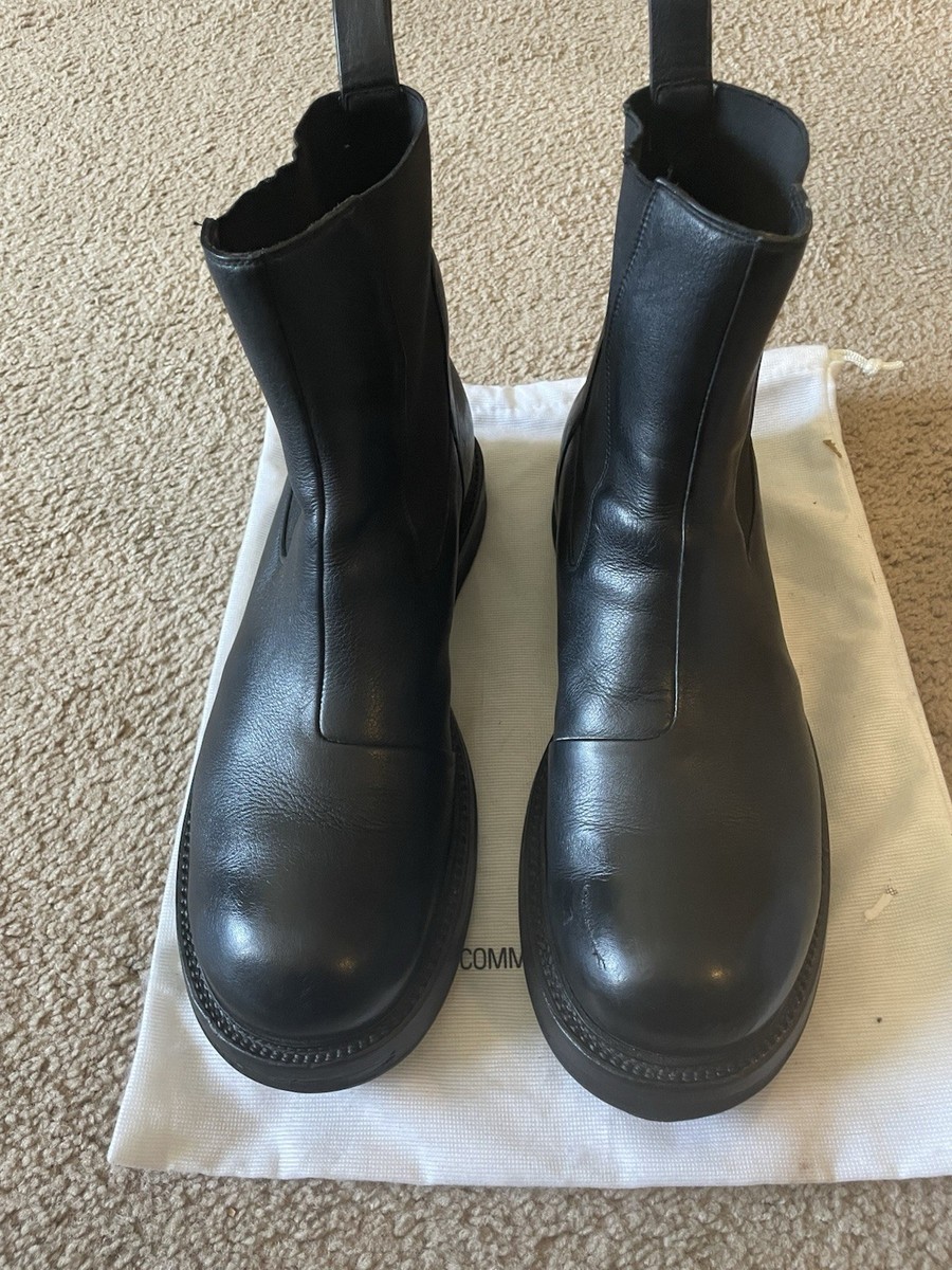 rick owens チェルシーブーツ rick owens チェルシーブーツ RICK OWENS Waxed-Leather Chelsea Boots