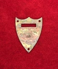 RARE ORIGINAL CIVIL WAR ERA ALLEGHENY ARSENAL 1861 SADDLE POMMEL SHIELD
