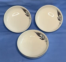 Lot (3) Homer Laughlin Lotus Hai Rhythm Floral Pattern Sm Desert Fruit Bowls 5”