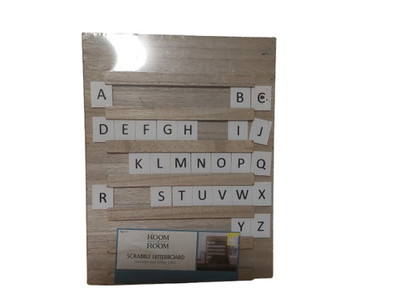 Room 2 Room Scrabble Letterboard 104 Letter Tile 12T x 9W Inches New Sealed
