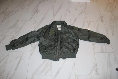Vintage US Military CWU-45/P Flight Jacket Lancer Clothing Large 42-44 USAF - product listing photo