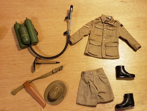 Vintage 12"  GI Joe Hasbro SOTW  AUSTRALIAN JUNGLE FIGHTER Uniform Set 1966-67