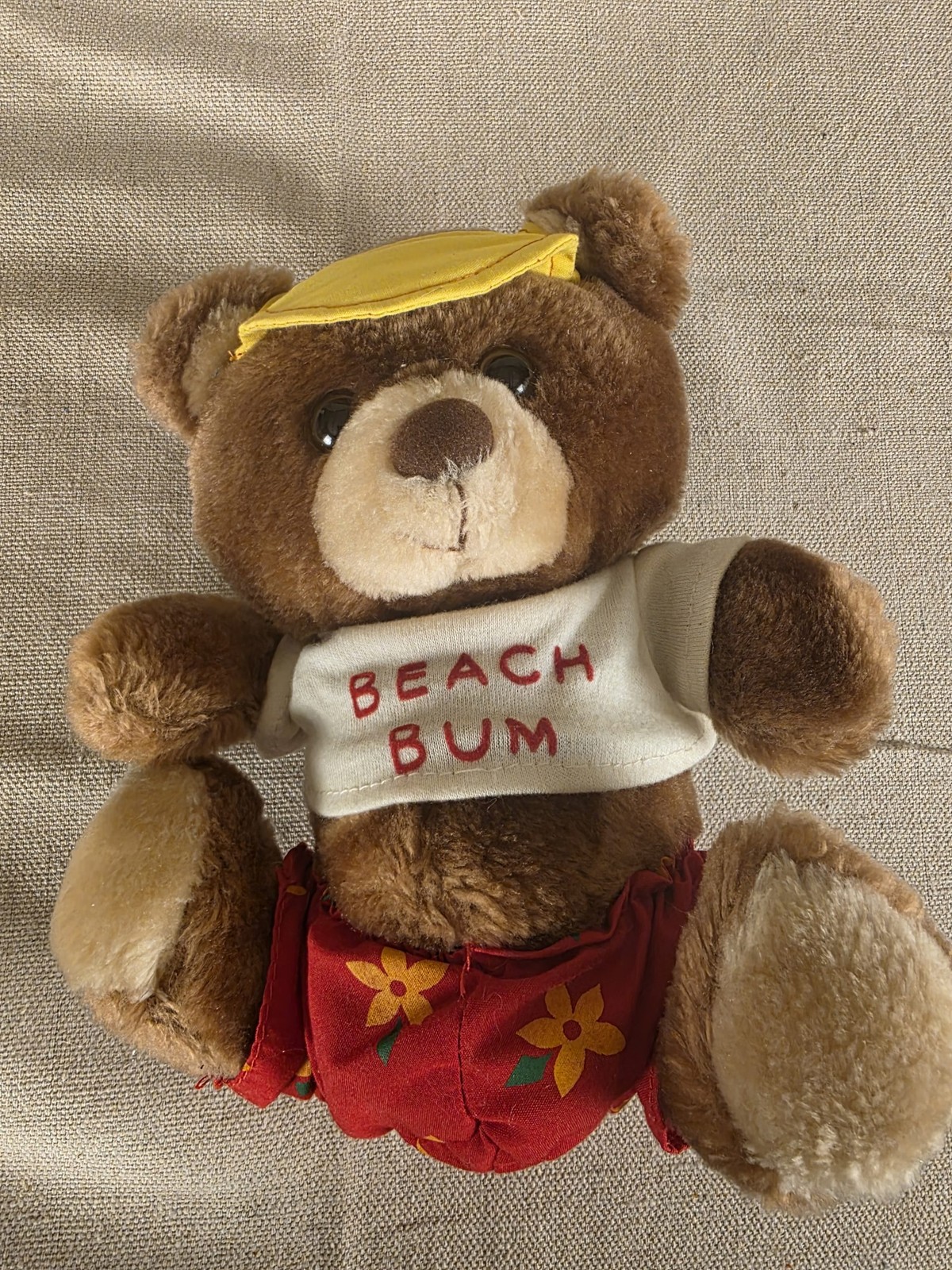 Vintage Russ Beach Bum Teddy Bear Plush 8 Inch